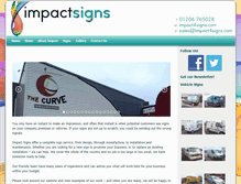 Tablet Screenshot of impact4signs.com